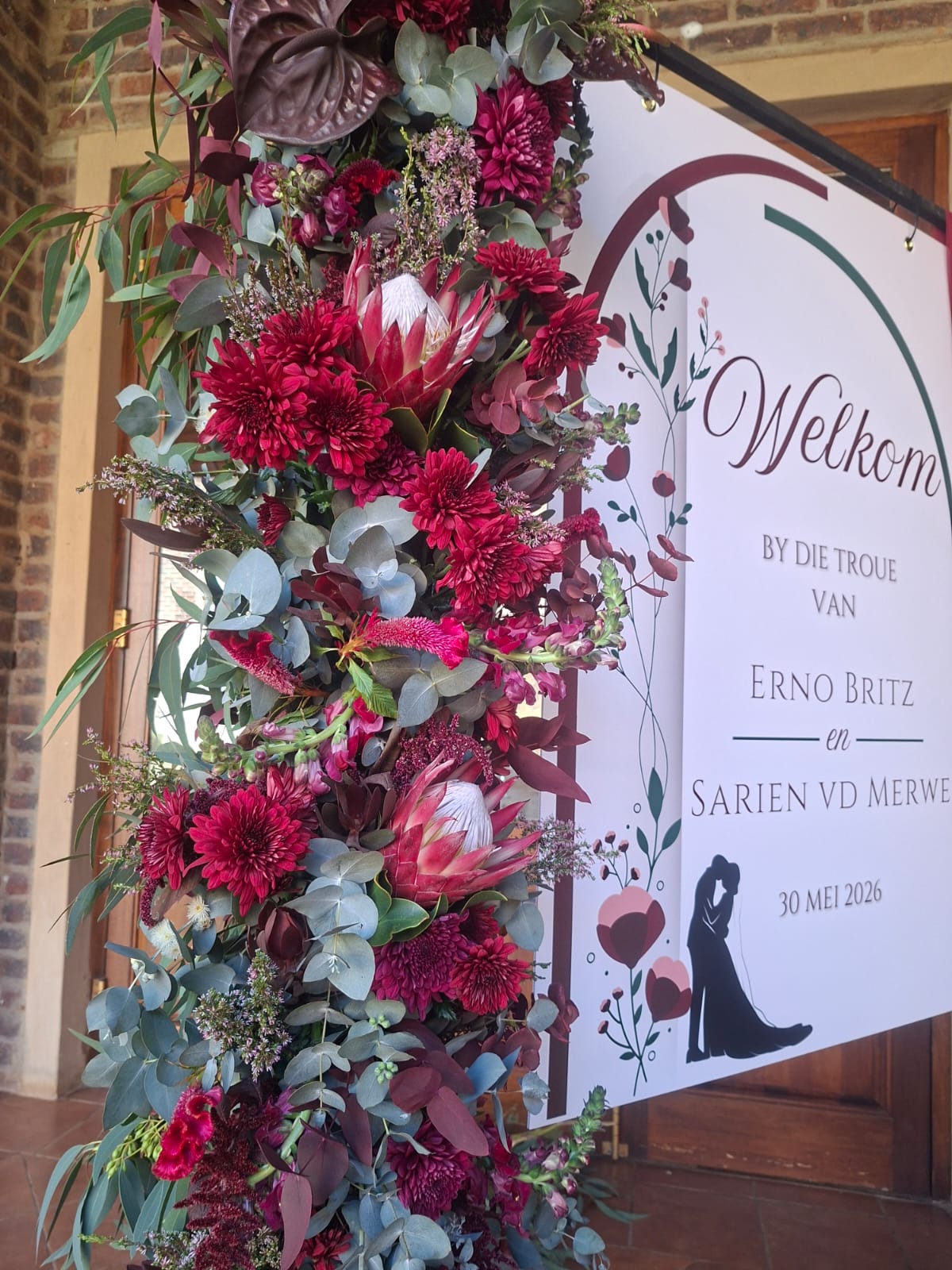 Wedding reception centrepieces